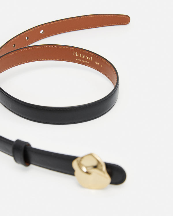 Flattered Brie Belt Leather Black