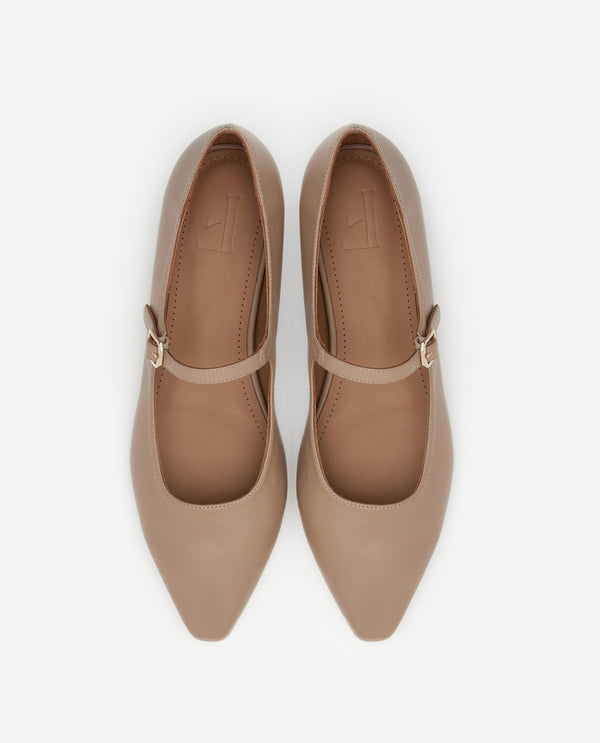 Flattered Camila Leather Beige