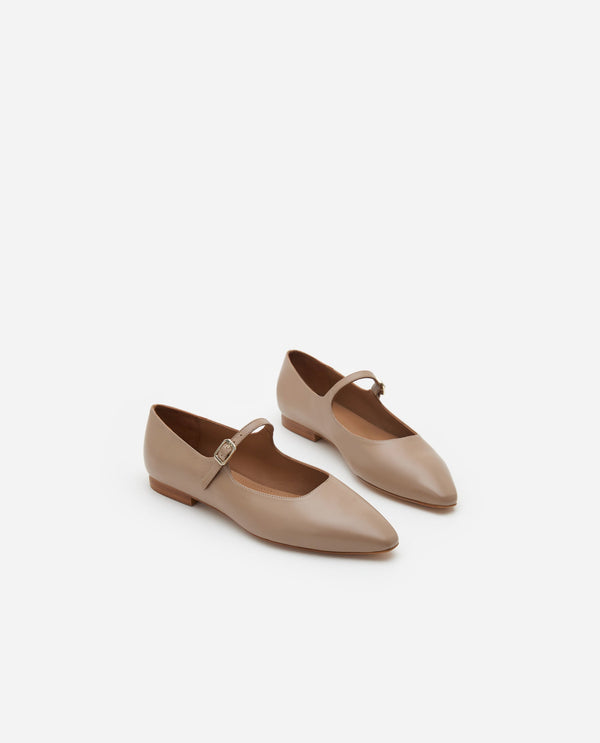 Flattered Camila Leather Beige