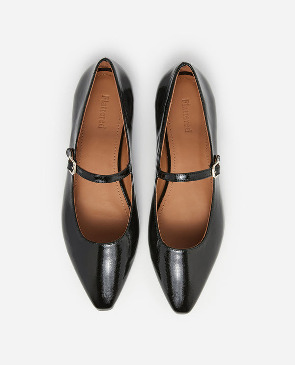 Flattered Camila Patent Leather Black