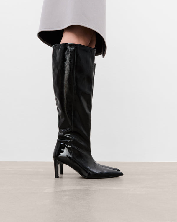 Flattered Carmen Leather Patent Black