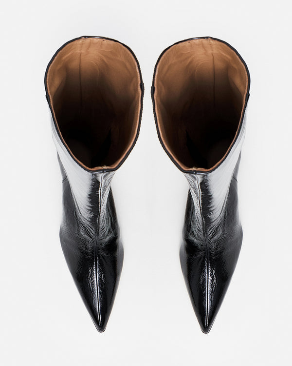 Flattered Carmen Leather Patent Black