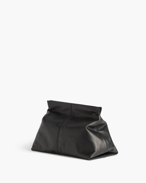 Flattered Clay Clutch Leather Black