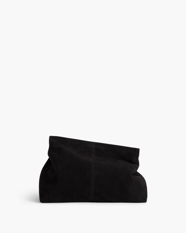 Flattered Clay Clutch Suede Black