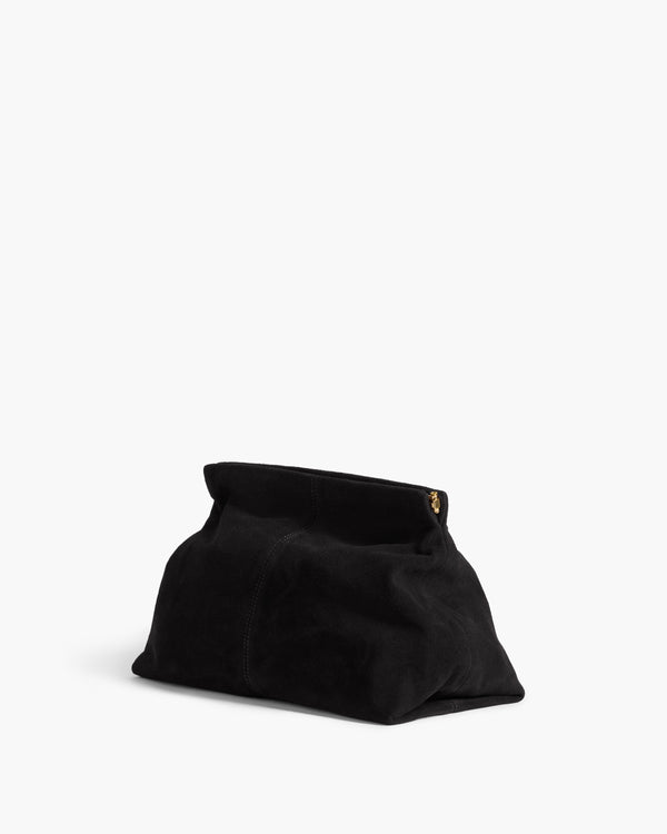 Flattered Clay Clutch Suede Black