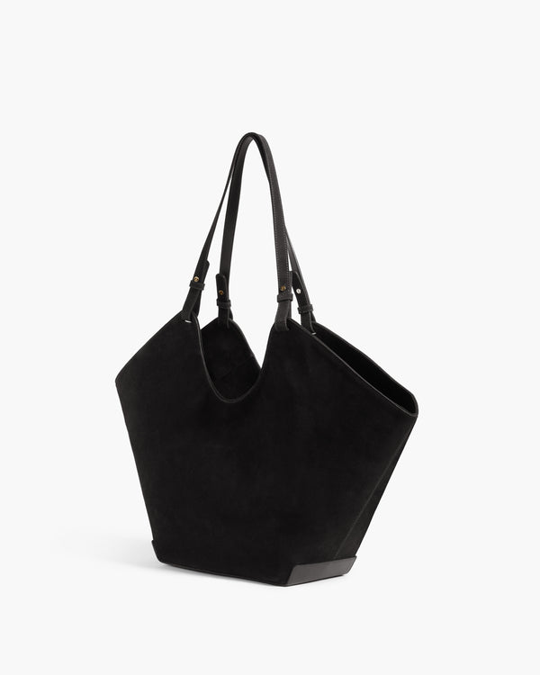 Flattered Dahlia Tote Bag Suede Black