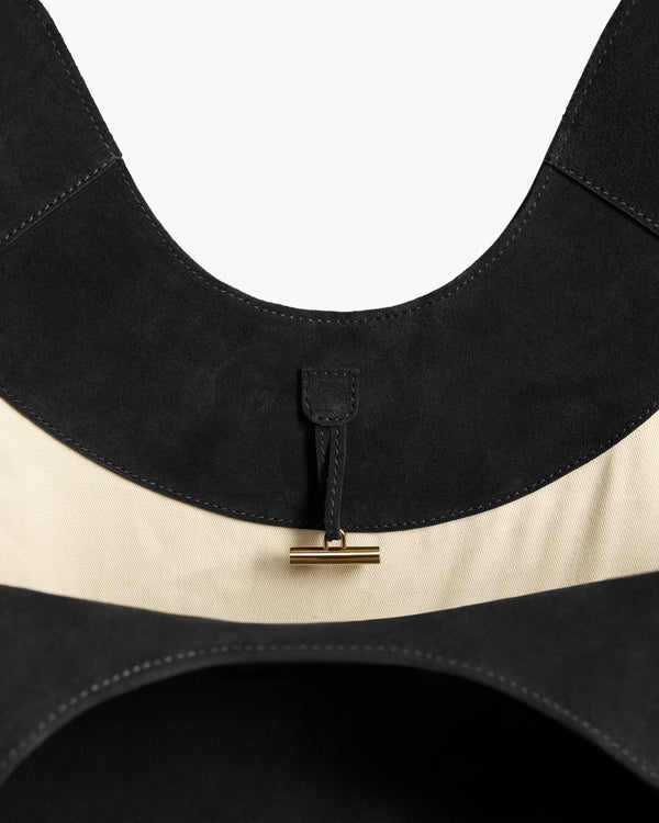 Flattered Dahlia Tote Bag Suede Black