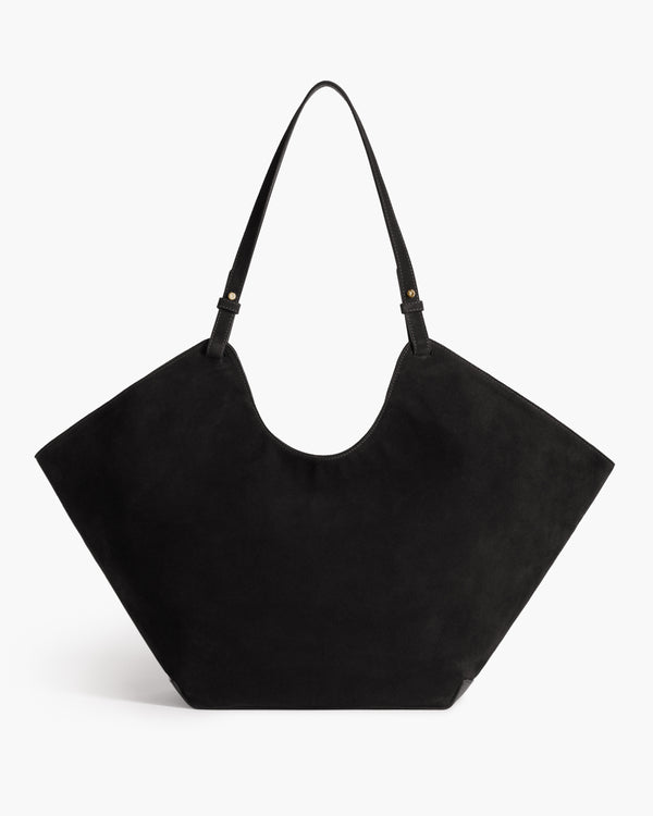 flattered Dahlia Tote Bag Suede Black