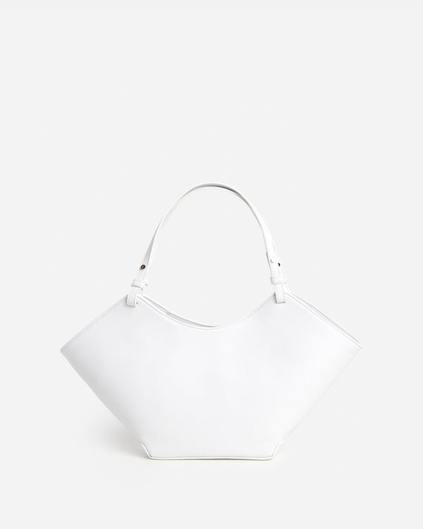 flattered Dilba Mini Tote Bag Leather White