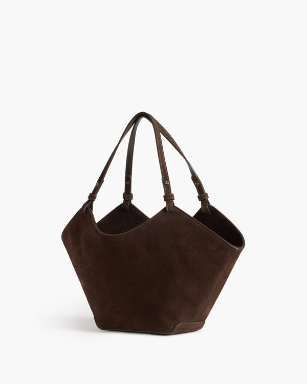 Flattered Dilba Mini Tote Bag Suede Chocolate