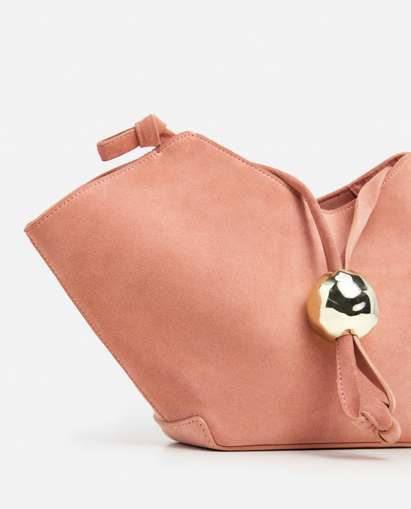 Flattered Donia Mini Handbag Suede Blush Pink