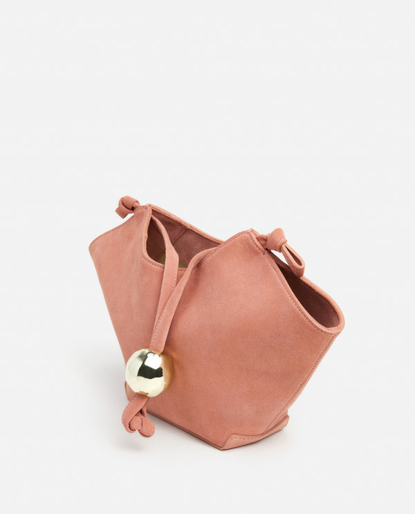 Flattered Donia Mini Handbag Suede Blush Pink