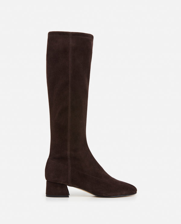 flattered Eden Suede Chocolate