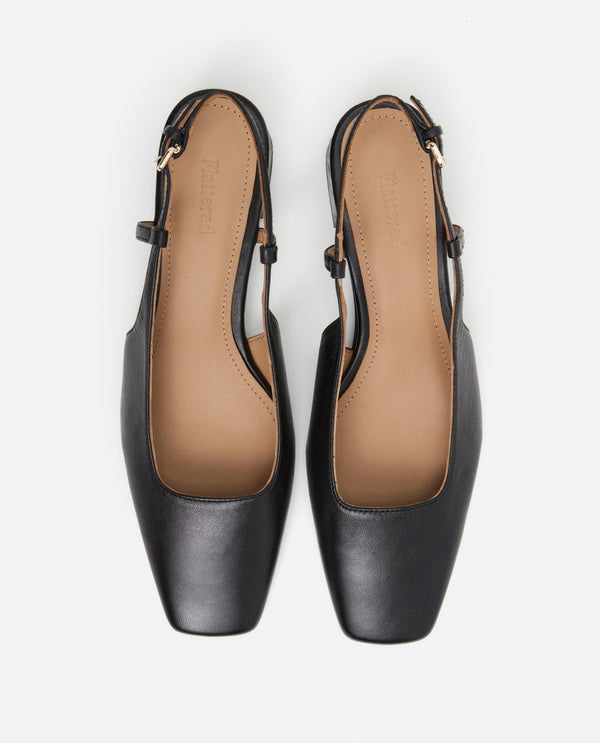 Flattered Elin Leather Black