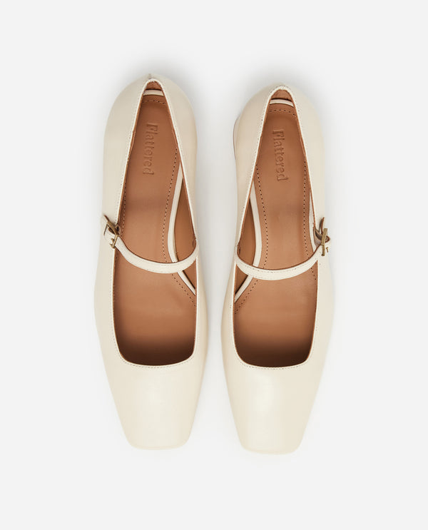 Flattered Evan Leather Vanilla