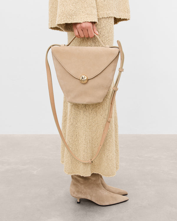Flattered Evelina Handbag Suede Sand