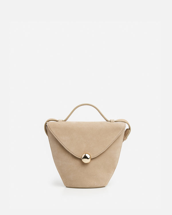 flattered Evelina Handbag Suede Sand