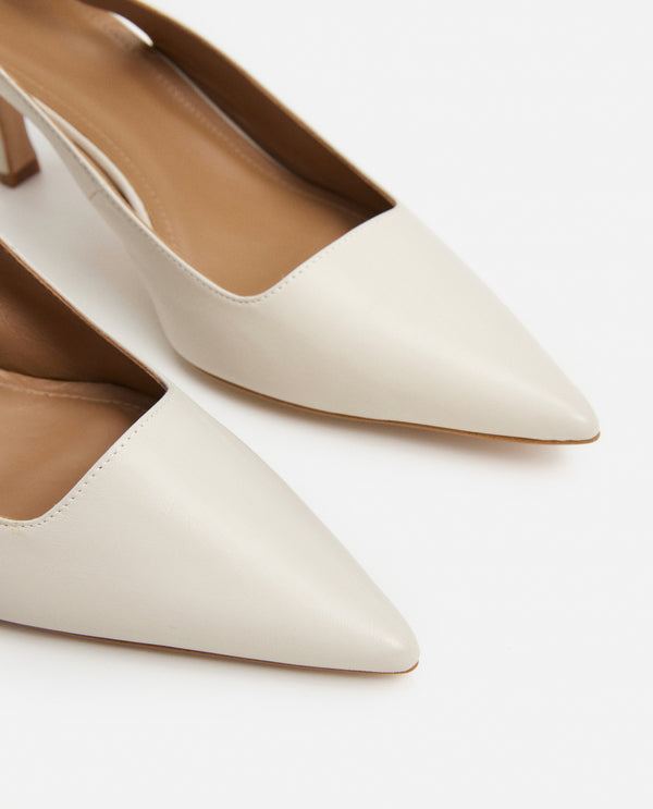 Flattered Franchesca Bow Leather Creme