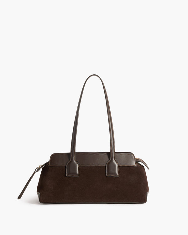 flattered Greta Shoulder bag Suede Chocolate