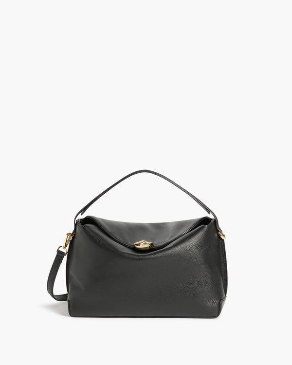 flattered Hanna Grande Bag Grained Leather Black