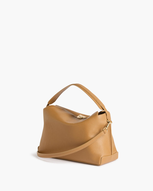 Flattered Hanna Grande Bag Grained Leather Cognac