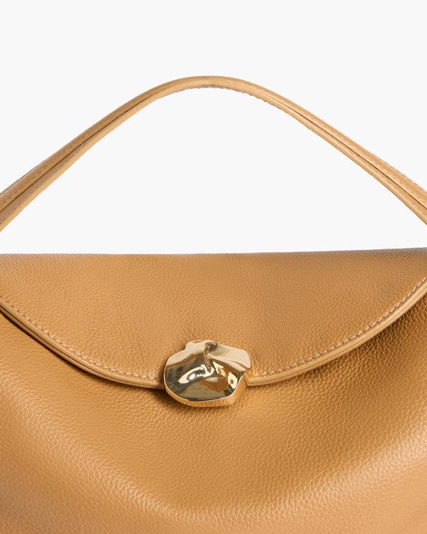 Flattered Hanna Grande Bag Grained Leather Cognac