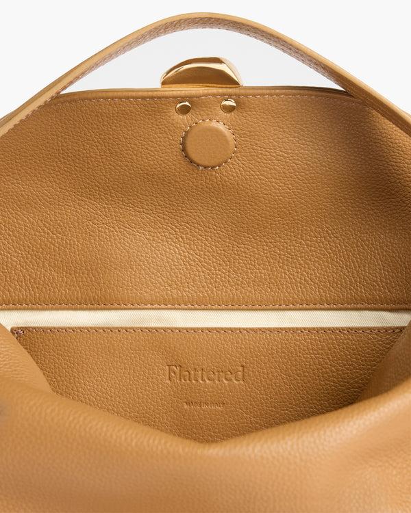 Flattered Hanna Grande Bag Grained Leather Cognac