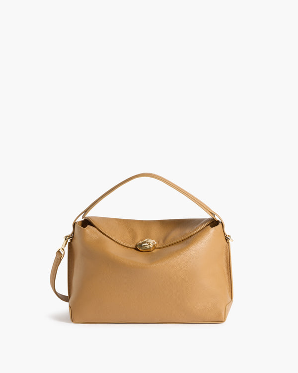 flattered Hanna Grande Bag Grained Leather Cognac