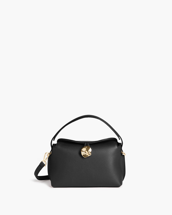 flattered Hanna Mini Bag Grained Leather Black