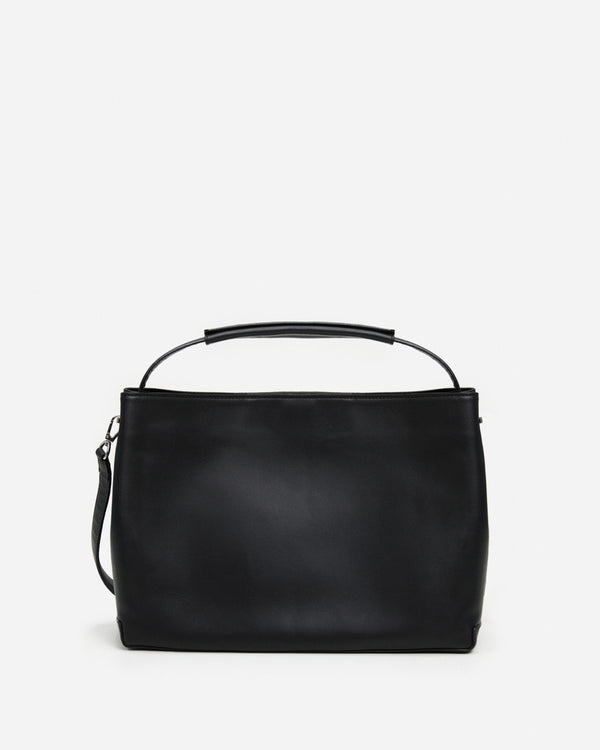 flattered Harper Grande Handbag Leather Black