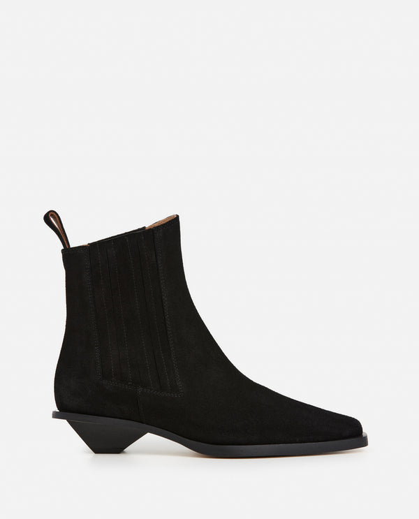 flattered Indigo Suede Black