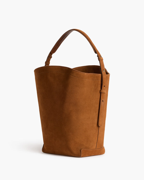 Flattered Joyce Handbag Suede Bourbon