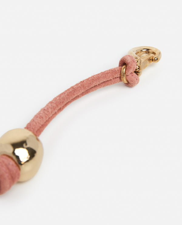 Flattered Kate Keyring Suede Blush Pink