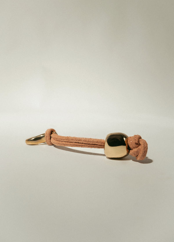 Flattered Kate Keyring Suede Blush Pink