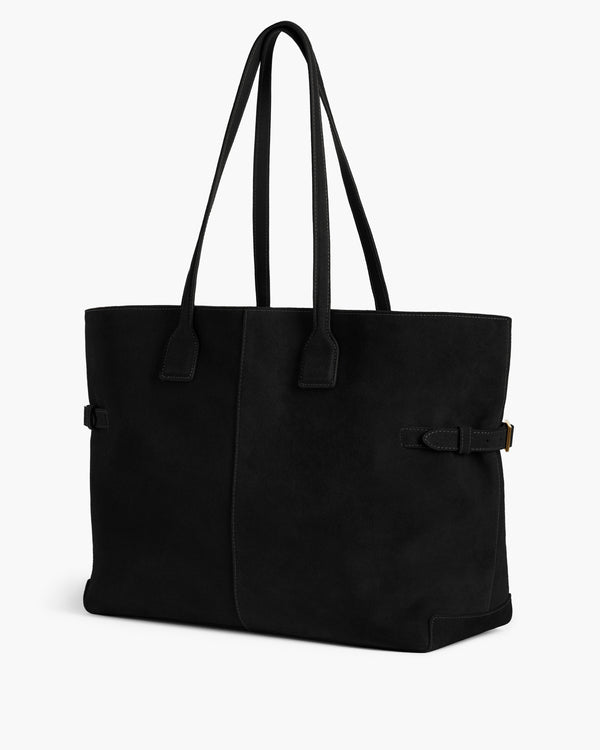 Flattered Lesley Tote Bag Suede Black