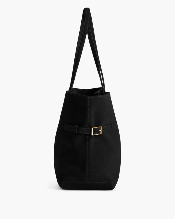 Flattered Lesley Tote Bag Suede Black