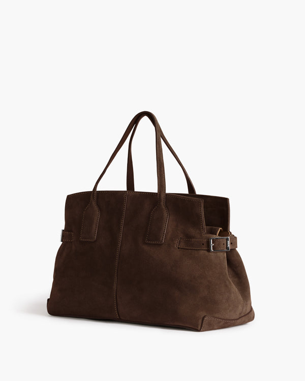 Flattered Lisa Bowler Bag Suede Chocolate