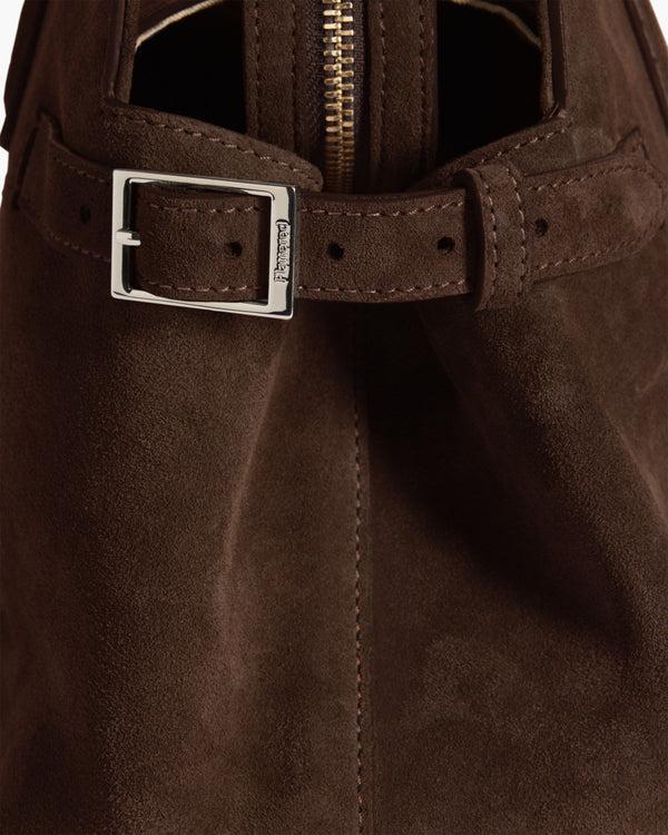 Flattered Lisa Bowler Bag Suede Chocolate