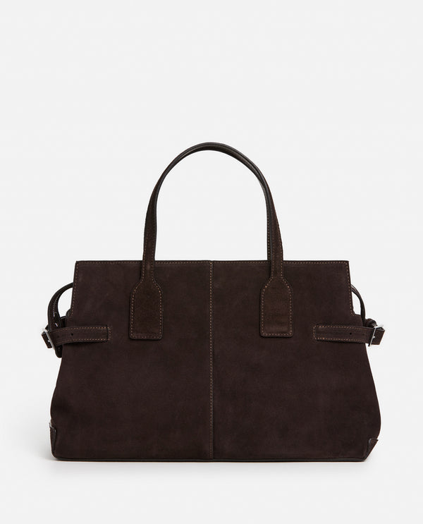 flattered Lisa Bowler Bag Suede Chocolate