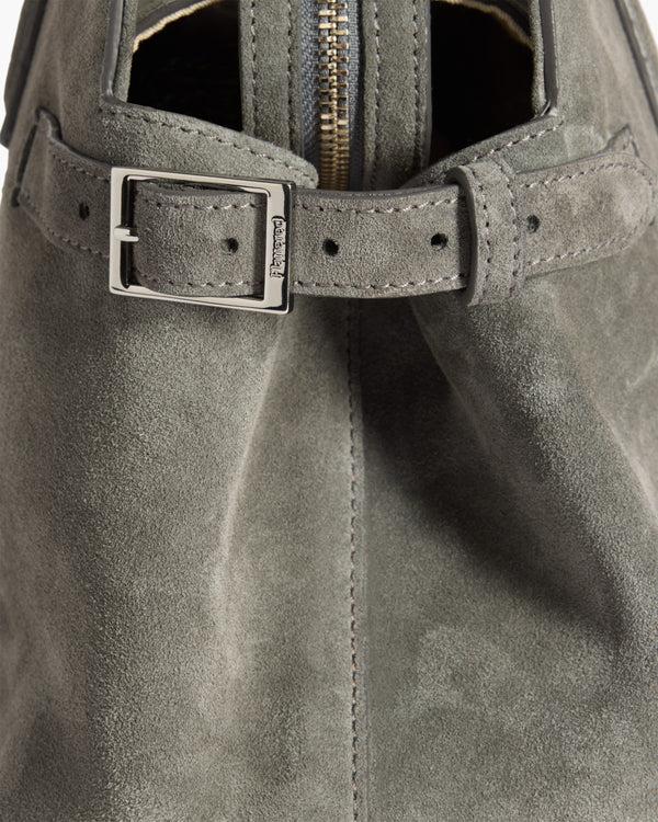 Flattered Lisa Bowler Bag Suede Stone Grey