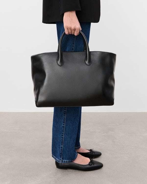 Flattered Lola Tote Leather Black