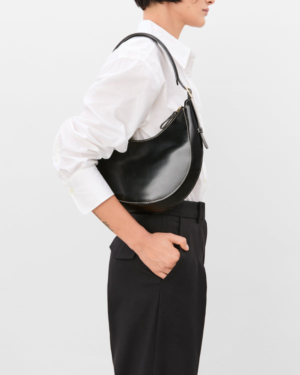 Flattered Lunar Shoulder Bag Leather Black