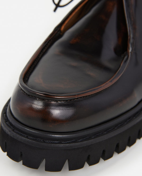 Flattered Marlon Leather Chocolate