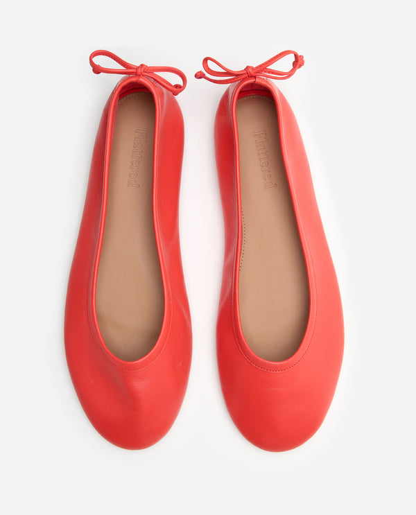 Flattered Pat Leather Poppy Red