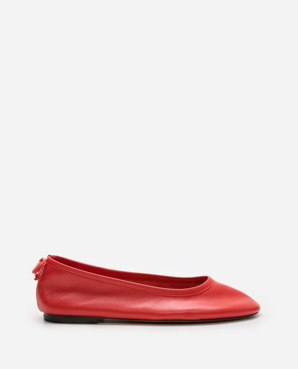 flattered Pat Leather Poppy Red