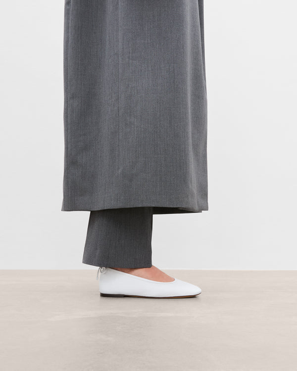 Flattered Pat Leather White