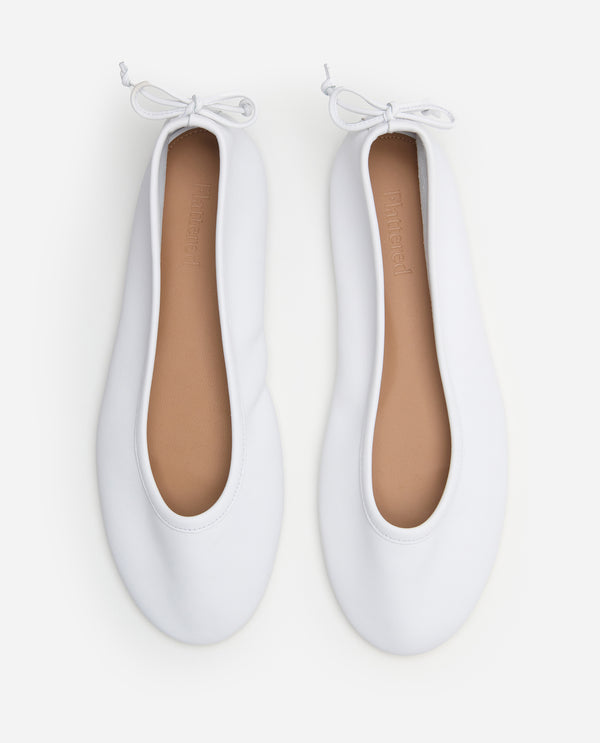 Flattered Pat Leather White