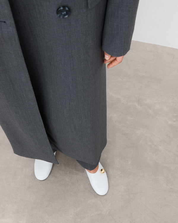 Flattered Pepper Leather White