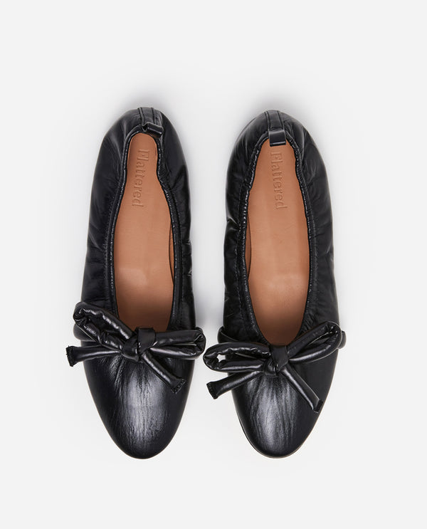 Flattered Polly Leather Black