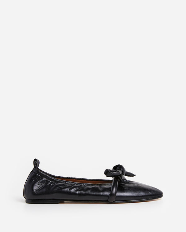 flattered Polly Leather Black